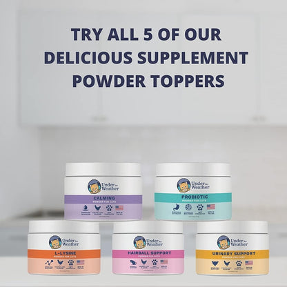 Vet-formulated cat supplement powder for daily use