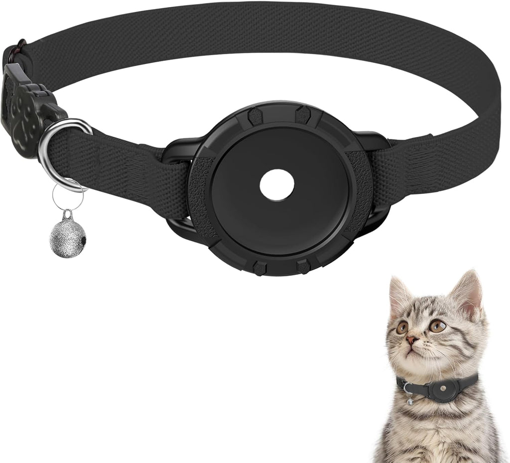 AirTag Cat Collars, Stretchy Collar with Air Tag Holder and Bell - Image 12