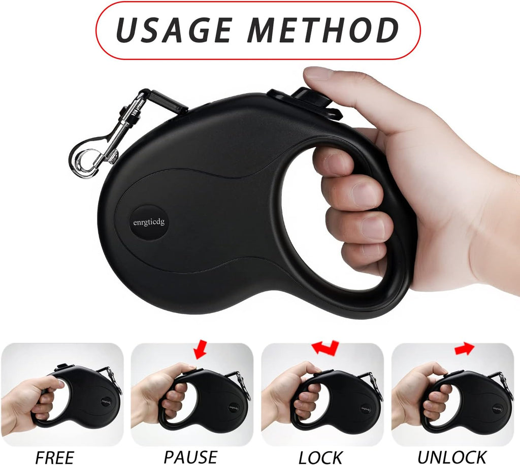 Close up of one-handed braking button on leash