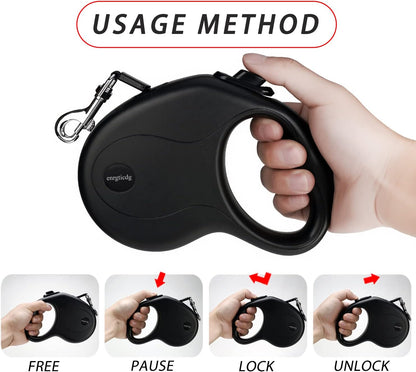 Close up of one-handed braking button on leash