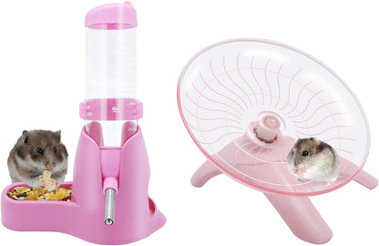 Wontee Hamster Water Bottle Water Dispenser Hamster Silent Exercise Running Wheel for Dwarf Hamsters Gerbil Mice (Blue, 125ML) - Image 12