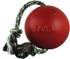 Blueberry scented Jolly Pets dog toy with rope