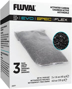 Fluval activated carbon filter media three pack front packaging view