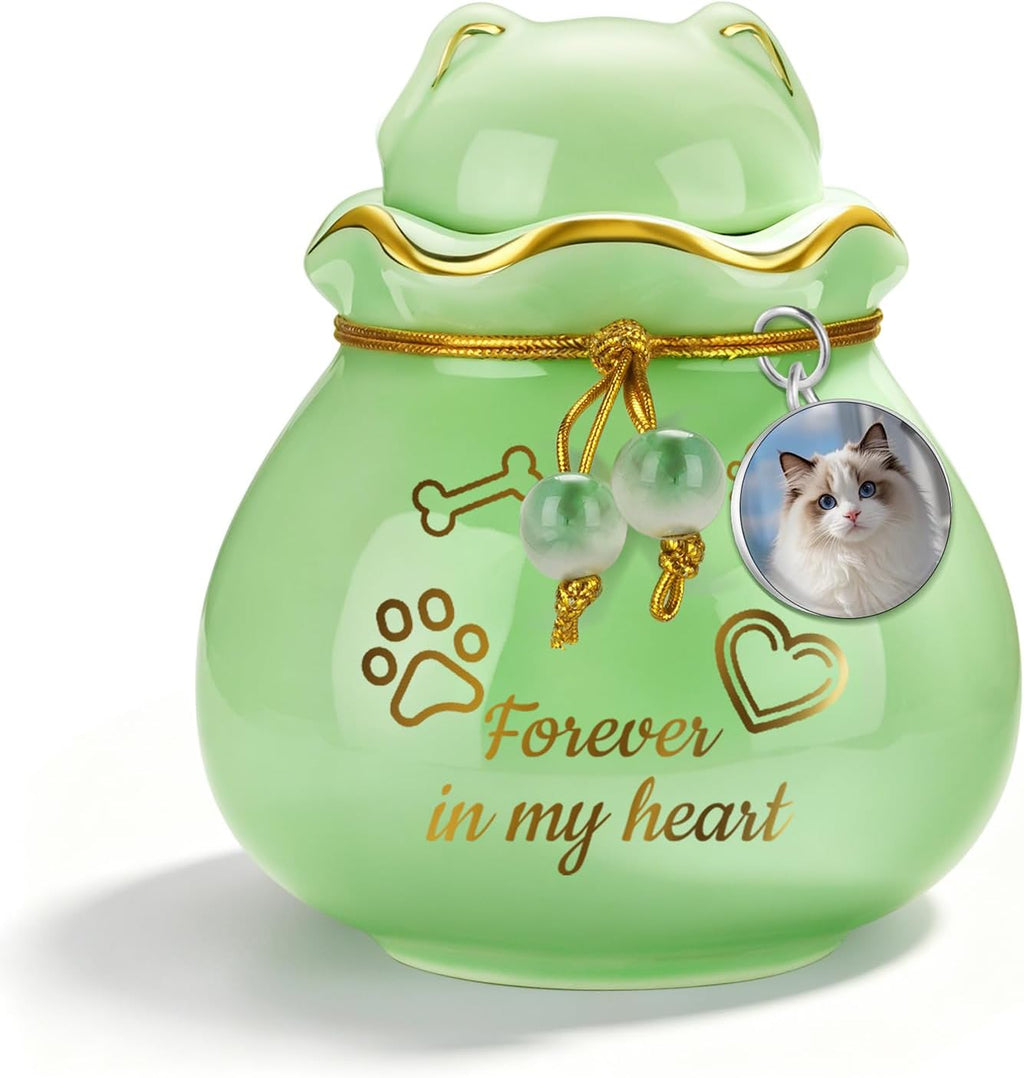 SOITIS Pet Urn for Dog 3.54" Cat Urn for Ashes Pet Lid Pet Ashes Keepsake - Image 14