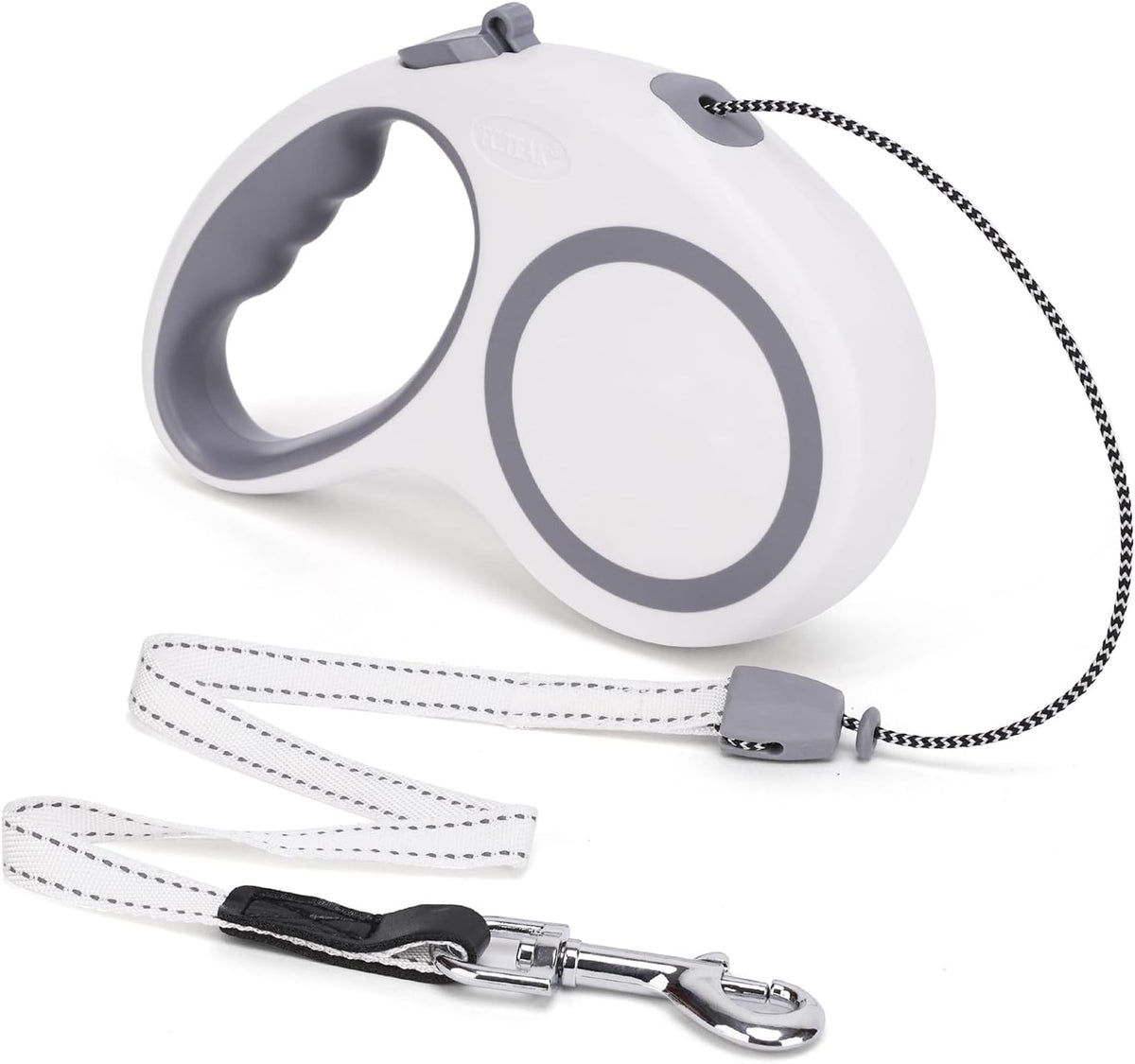EC.TEAK durable black retractable leash lifestyle setup
