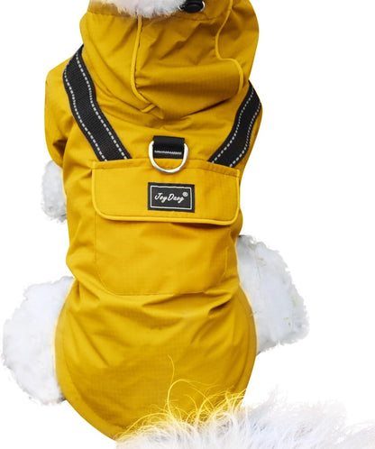 JoyDaog Premium Dog Raincoat with Hood for Extra Small Dogs,Outdoor Sports Waterproof Dog Rain Jacket,Puppy Raincoat with Pockets,Blue XS - Image 15