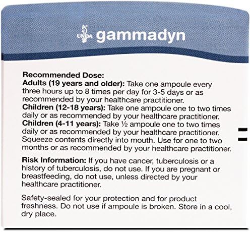 Unda Gammadyn Mn liquid ampoules packaging details