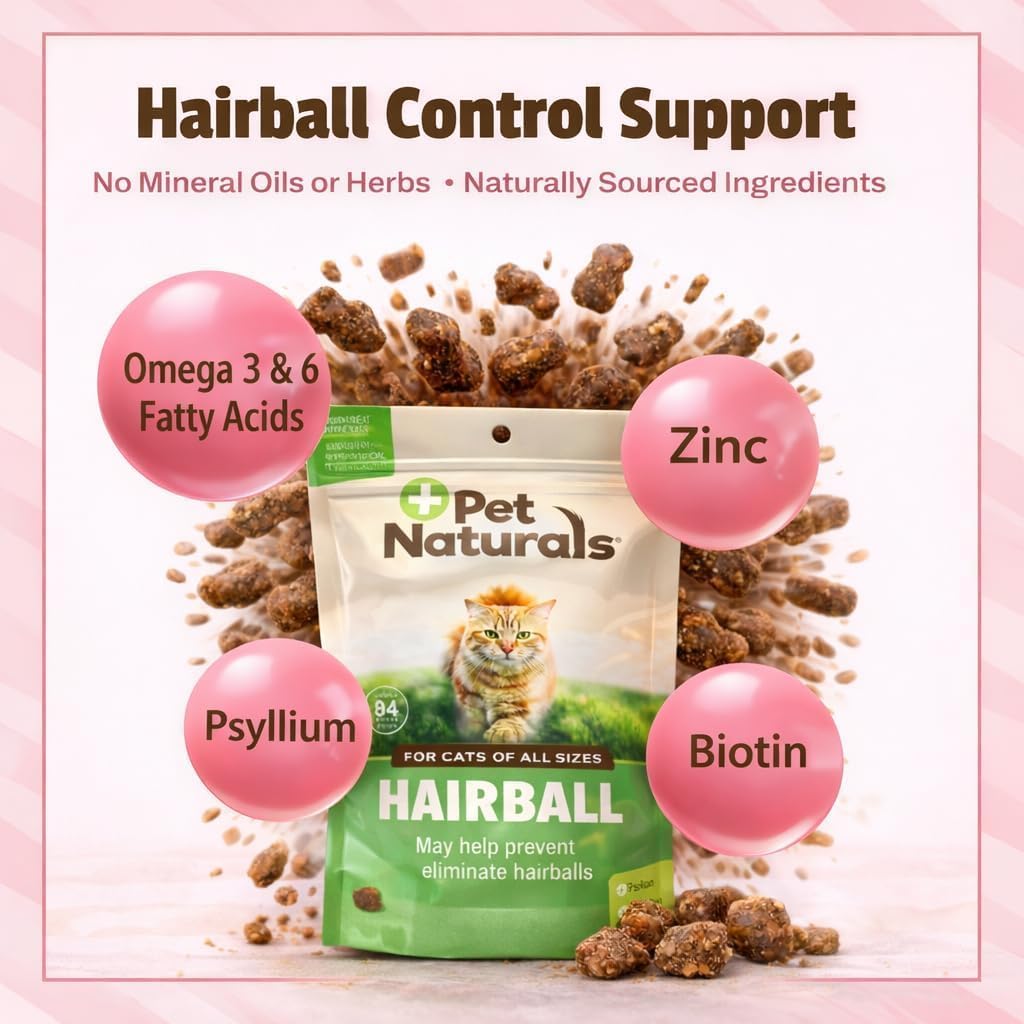 Feline digestive health soft chews by Pet Naturals showcasing the bite-sized texture for all cat sizes.