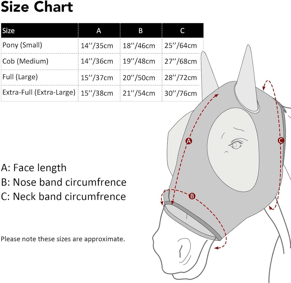 Authentic USA imported horse fly mask protective gear