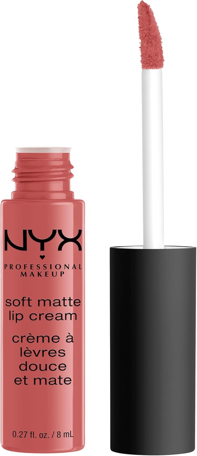 NYX PROFESSIONAL MAKEUP Soft Matte Lip Cream, Lightweight Liquid Lipstick - Monte Carlo (Deep Cranberry Red) - Image 11