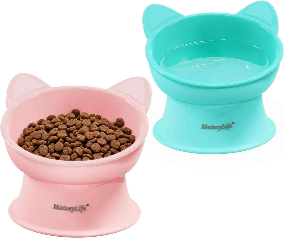 MateeyLife 2 Pack Elevated Cat Food Bowls for Indoor Cats & Kittens - Image 15