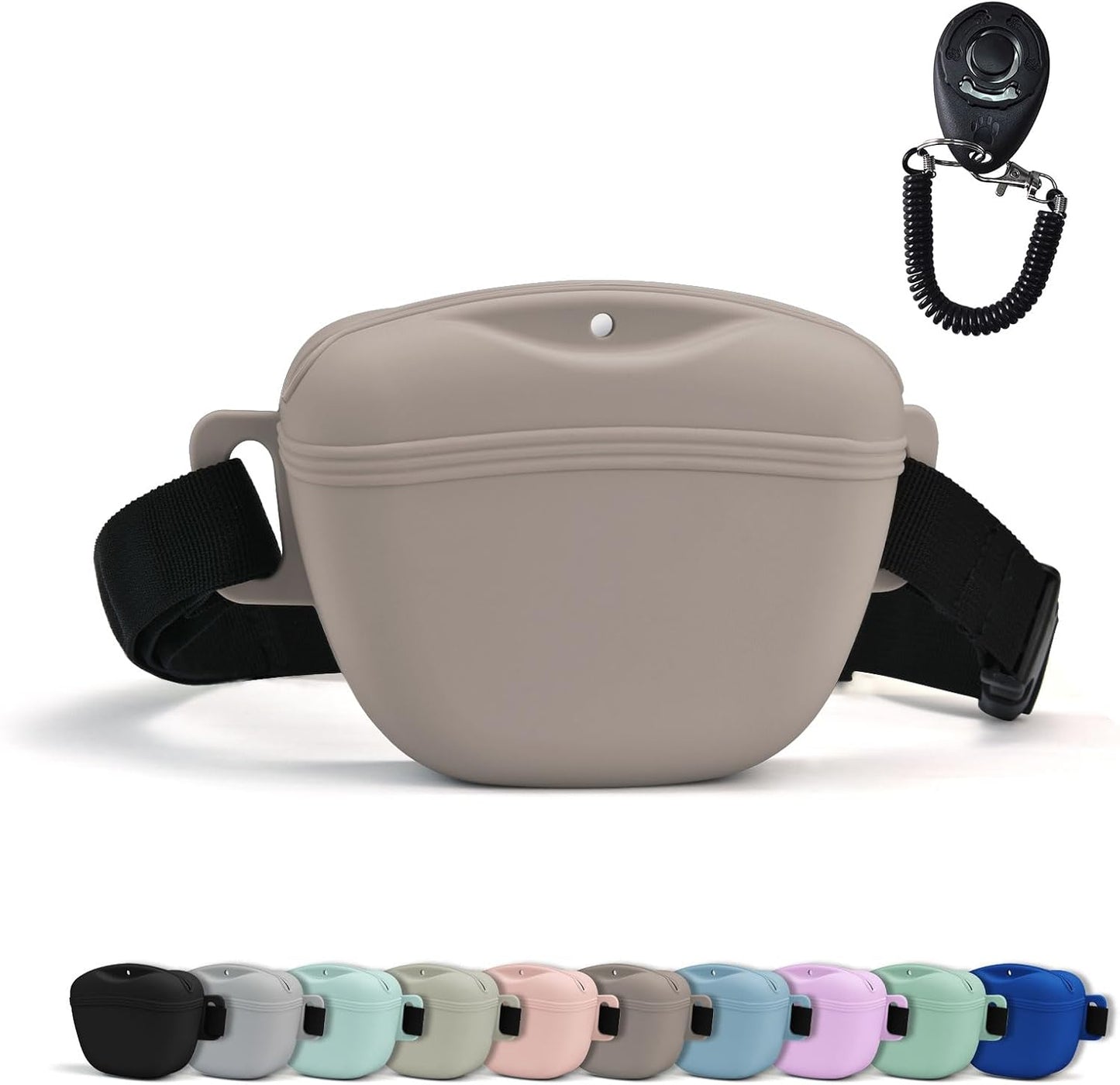 AUDWUD Magnetic Silicone Dog Treat Pouch with Adjustable Waist Belt Dog Training Bag for Small Medium Large Dogs Hands Free, Easy to Clean And Dishwasher Safe - Image 11