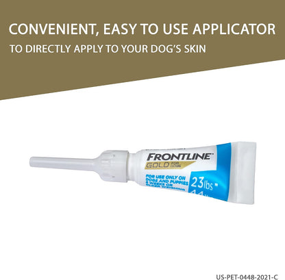 Safe application guide on the back of the medium dog pest control box