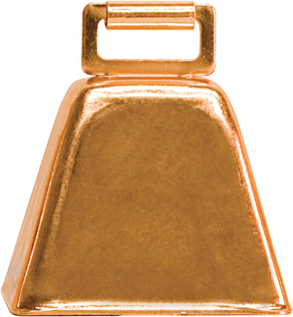 Weaver Leather Livestock Copper Plated Small Cow Bell front view