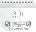 Side view of the Oster professional detachable replacement clipper attachment emphasizing its smooth silver finish.