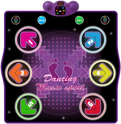 HTASKTEXEH electronic dance mat front view with light up buttons