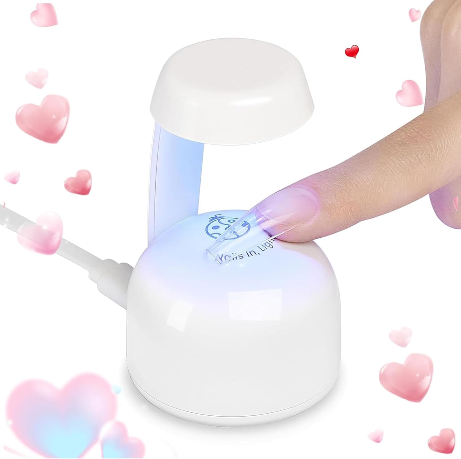 Beetles mini UV LED nail lamp front view