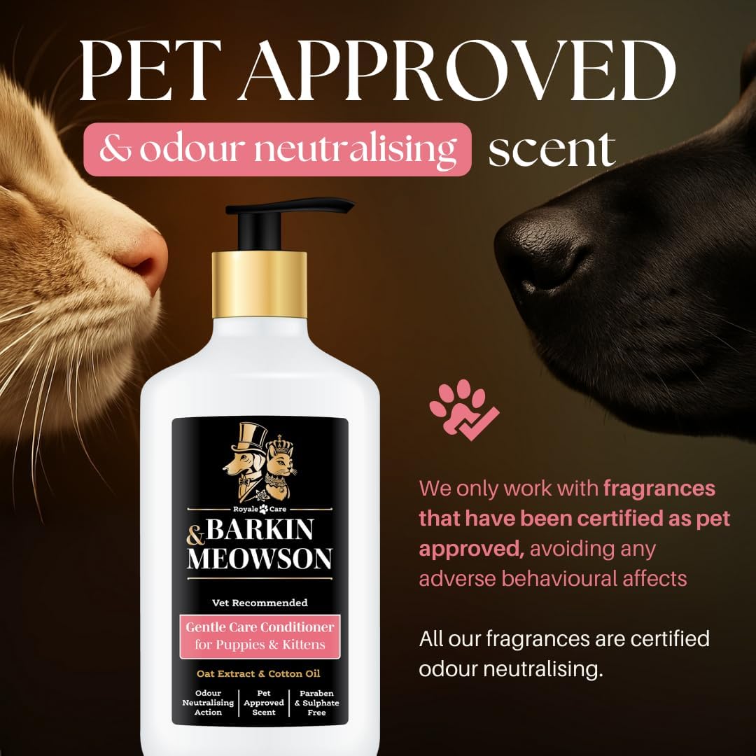 USA imported gentle care pet conditioner for soothing sensitive puppy and kitten skin