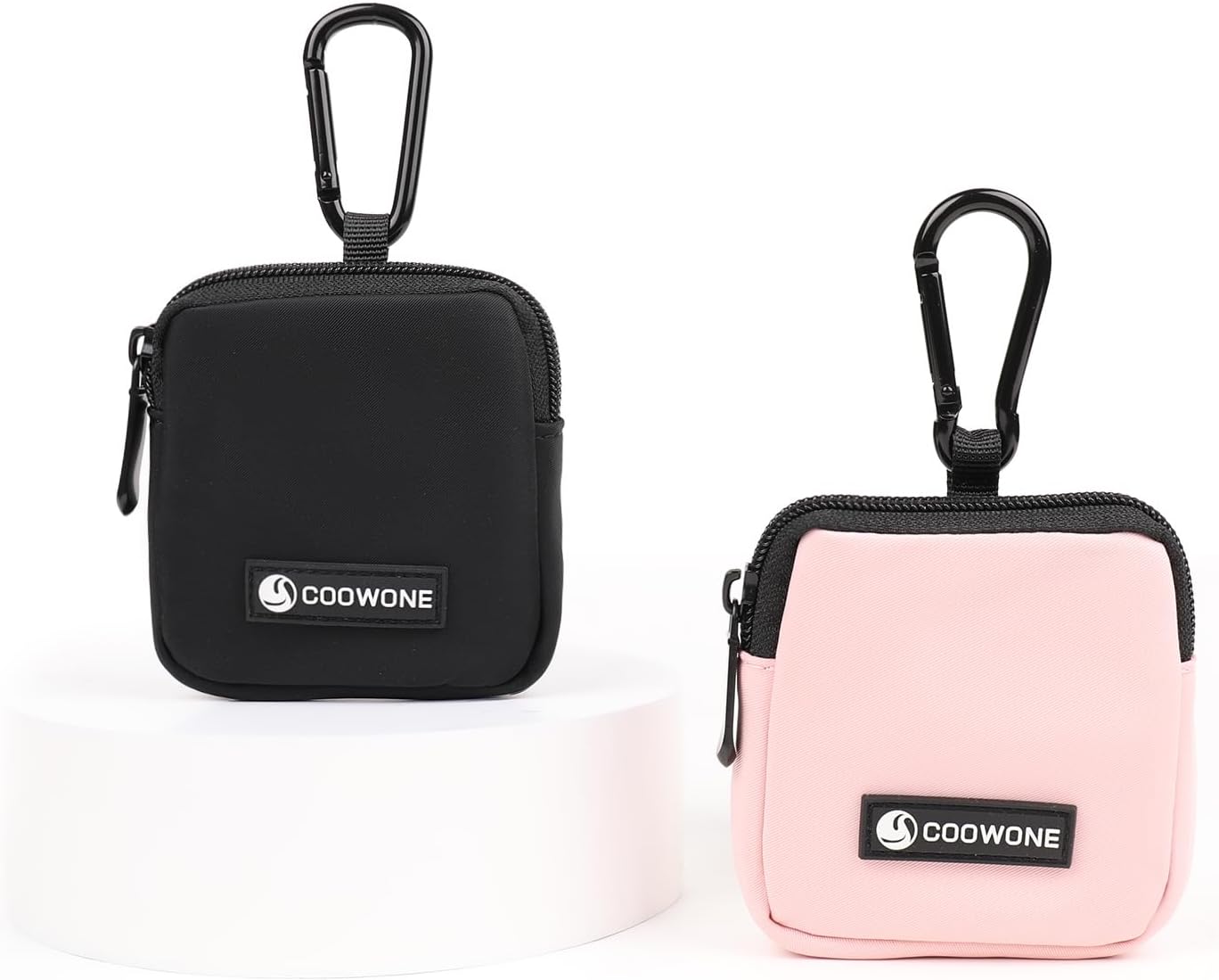Dog Treat Pouch 2 PCS, Waterproof Small Dog Treat Bag for Leash, Hands Free Dog Walking Bag with Carabiner, Dog Poop Bag Holder for Pet Puppy Travel or Outdoor Use, Zipper Closure to Avoid Spilling - Image 11