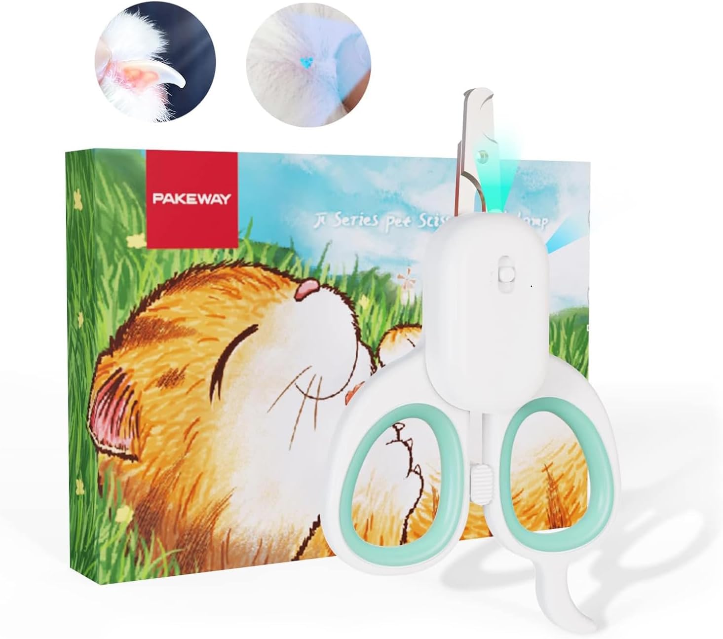 Pakeway pet nail clipper in packaging for small animals