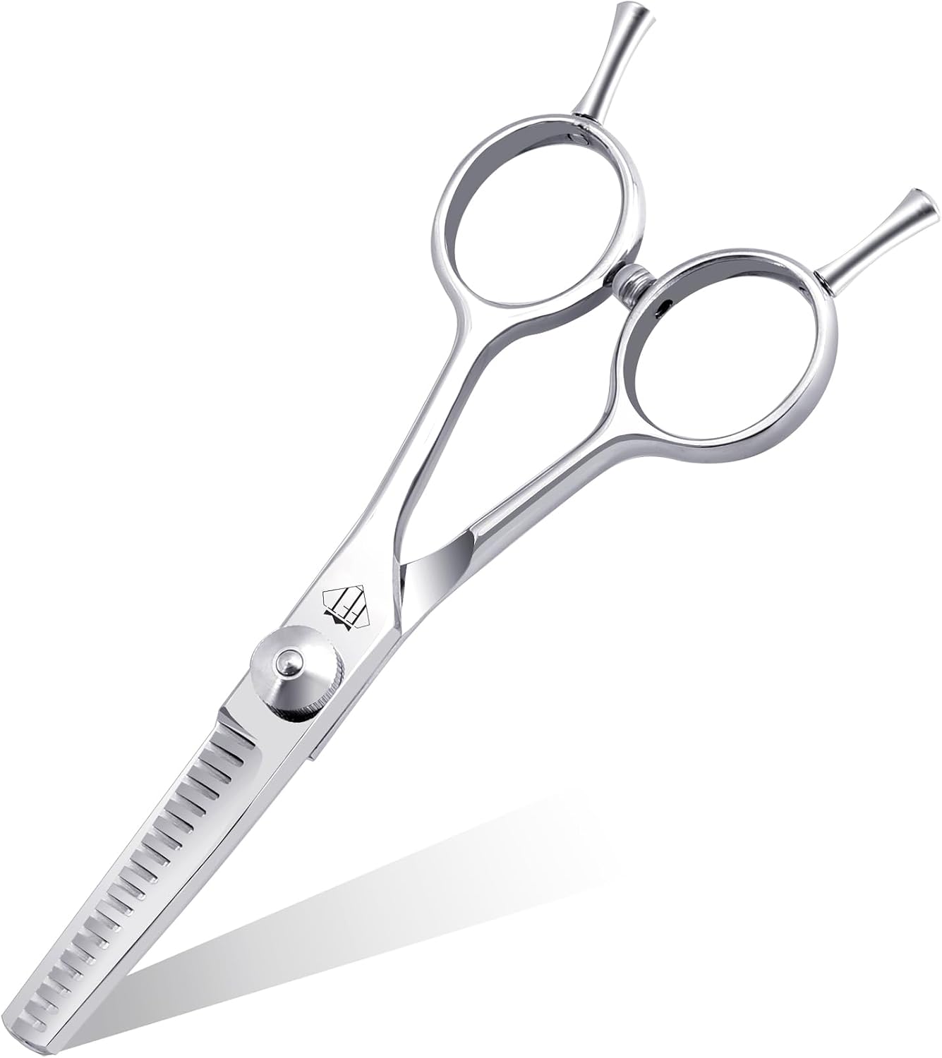 Complete profile view of the Trixie 4.75 inch professional pet grooming scissors.