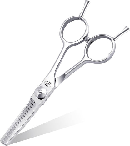 Complete profile view of the Trixie 4.75 inch professional pet grooming scissors.