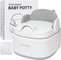 Bebamour 3-in-1 potty training toilet front view in grey