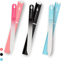 Sephanna premium crystal glass nail files pack of three front view