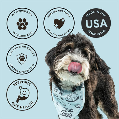 The Pets Table, Bundle of Chicken Grain-Free Air-Dried Dog Treats, 5-Ounce Bag Probiotic Soft Chews Duck Flavored Gut Health Supplement for Dogs, 60 Chews (Pack of 2) - Image 9