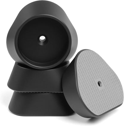 PAWOAH Mumeasy baby gate wall protector cups 4 pack front view showing black square design.