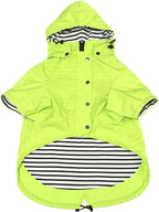 Dog Zip Up Raincoat with Reflective Buttons, Rain/Water Resistant, Adjustable Drawstring, Removable Hood, Raincoats with Legs 8lbs to 80lbs Available - Yellow - Medium - Image 15
