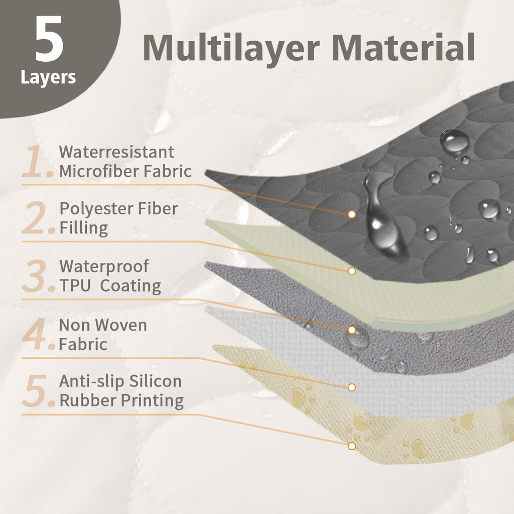 Ameritex premium quilted microfiber dog blanket in dark grey color option.