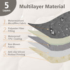 Ameritex premium quilted microfiber dog blanket in dark grey color option.
