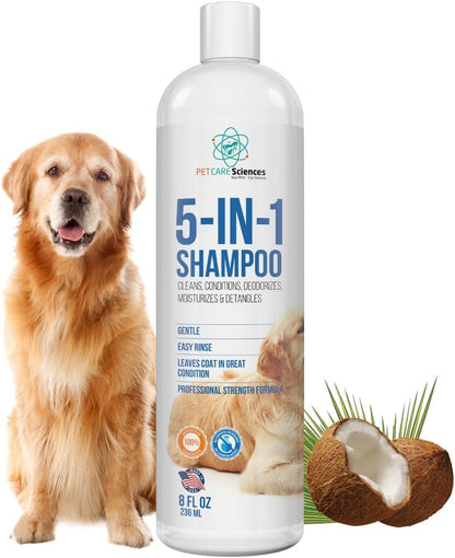 16 floz 5 in 1 Dog Shampoo for Itchy Skin - Sensitive Skin Dog Shampoo for Smelly Dogs - Dog Shampoos & Conditioners - Made in The USA - Image 11
