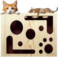 Generic cat scratch puzzle enrichment box front view for stress-free online pet grooming shopping