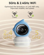 ZUMIMALL interactive pet laser toy camera demonstrating the two way audio microphone placement