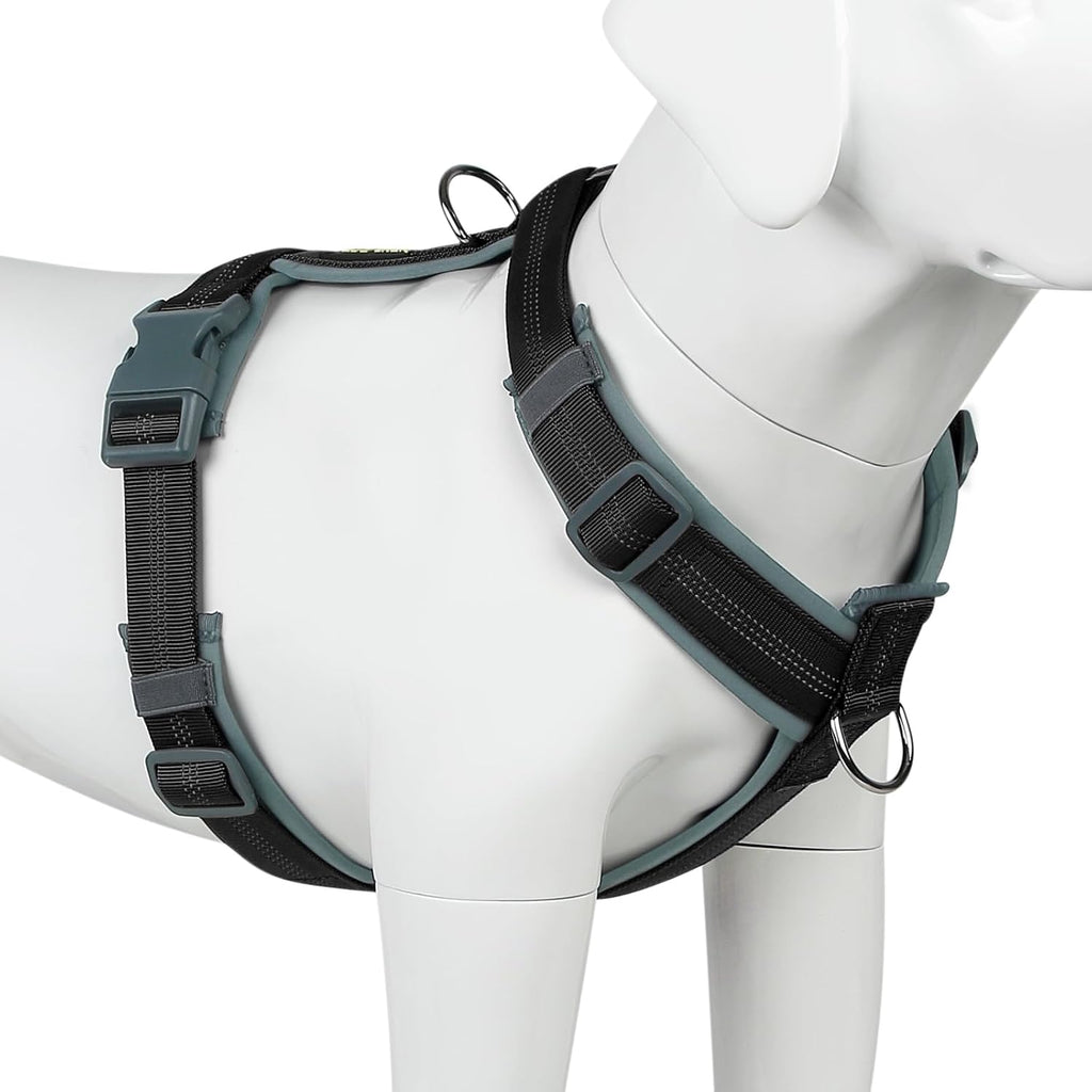 Plutus Pet No Pull Dog Harness, Adjustable Nylon Harness with Soft Padding, Reflective and Heavy Duty Dog Harness for Small, Medium, Large Dogs(Hot Pink, M) - Image 10