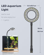Pawfly dimmable full spectrum aquarium lamp highlighting blue red green lighting modes
