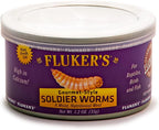 Moisture rich whole mealworms inside the can
