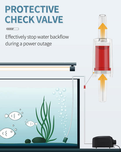 Pawfly rust resistant chromium copper air flow valve for aquarium filtration setups