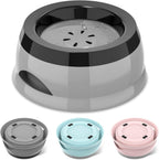 Slow drinking pet bowl designed for messy drinkers and sloppy dogs