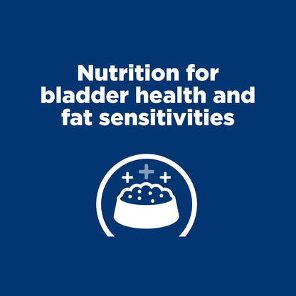 Veterinary exclusive adult dry dog food for bladder stone defense and low fat nutrition
