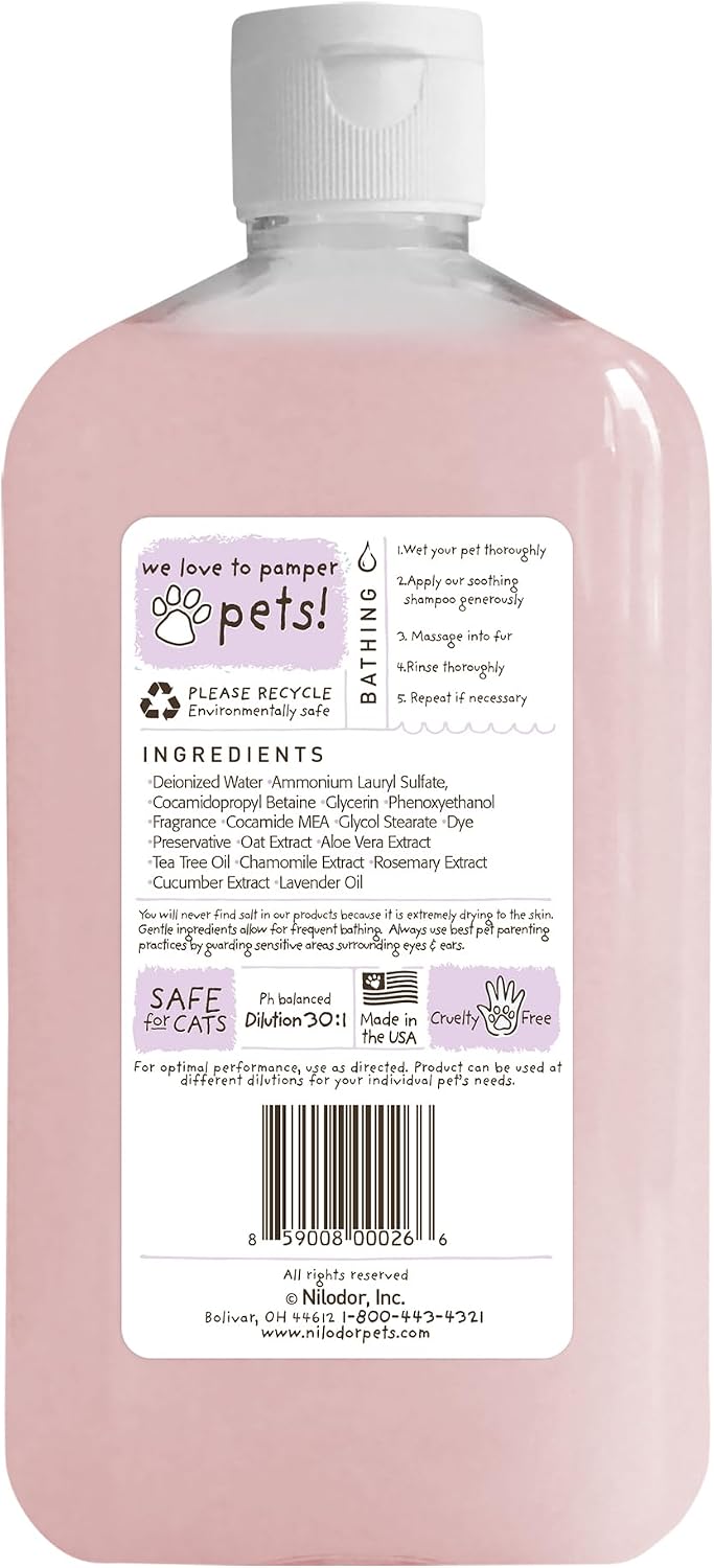 Bobbi Panter soothing dog shampoo cap and nozzle close up