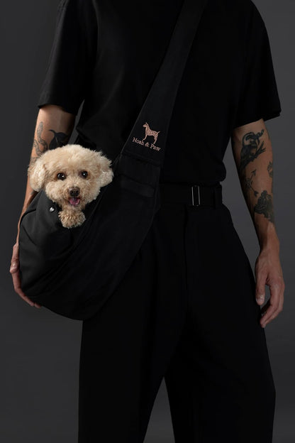 Side view of Noah and Paw sling with magnetic pocket