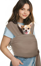 Pawaboo Pet Sling Carrier for Small Dogs and Cats, Hands Free Dog Carrier Sling, Anti-Anxious Soft Cotton Front Facing Cat Carriers Papoose, Puppy Kitten Pouch Reduce Back Neck Pain, Black - Image 9