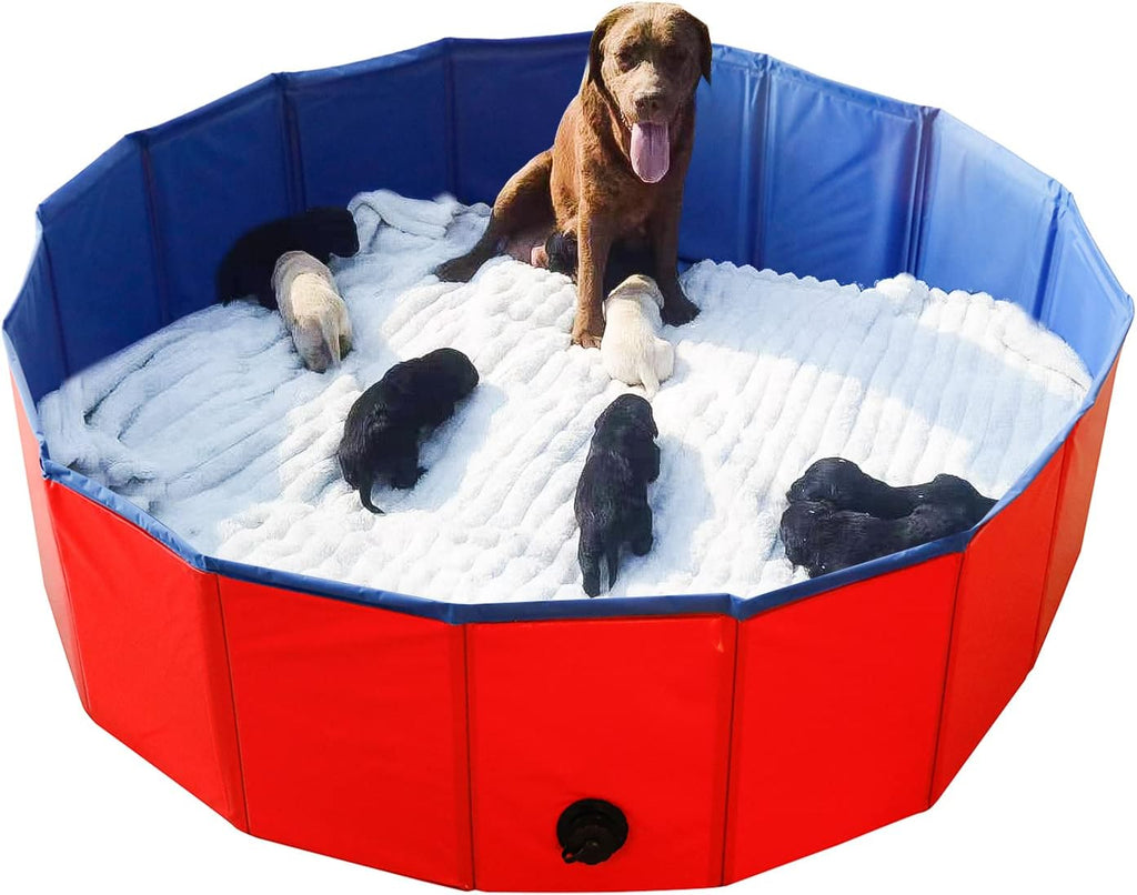 Artilife Whelping Pen for Dogs,Whelping Box for Dogs and Puppies,Dog Birth Supplies,Portable Whelping Pool Whelping Box,Foldable Dog Bath Pool (63inch Dia.x12inch H(160x30cm)) - Image 10