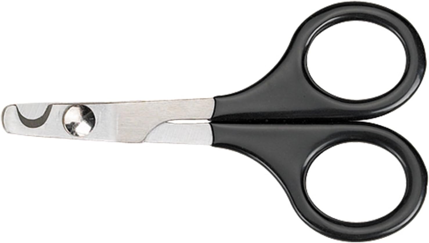 Close up of Master Grooming Tools nail scissors with vinyl handles