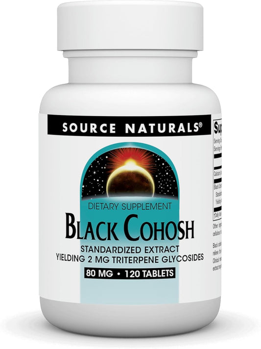 Source Naturals Black Cohosh Extract 120 Tablets front bottle view