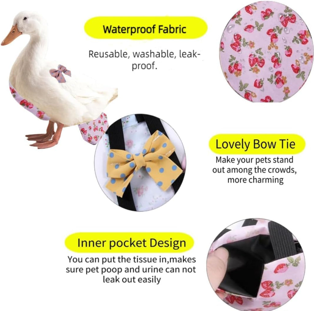 Inner waterproof lining of Manon Rosa reusable poultry nappy