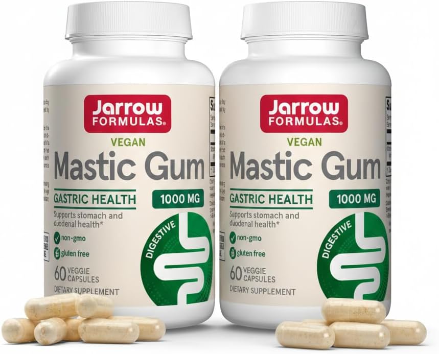 Jarrow Formulas Mastic Gum 1000 mg - 60 Veggie Caps - Mastic Gum Capsules Supporting Stomach and Duodenal Health - 30 Servings - Image 12